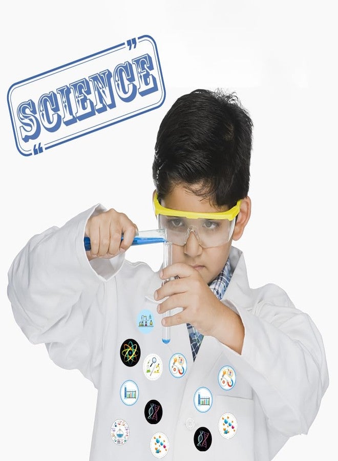 ATSMOICY 500 Science Themed Party Decorations Labels Roll Stickers Future Mad Scientist Natural Science Arts Birthday Baby Party Favors Decorations Stickers - Image 3